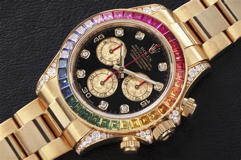 rainbow rolex for sale|rolex rainbow chronograph.